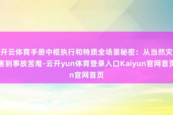 开云体育手册中枢执行和特质全场景秘密：从当然灾害到事故苦难-云开yun体育登录入口Kaiyun官网首页