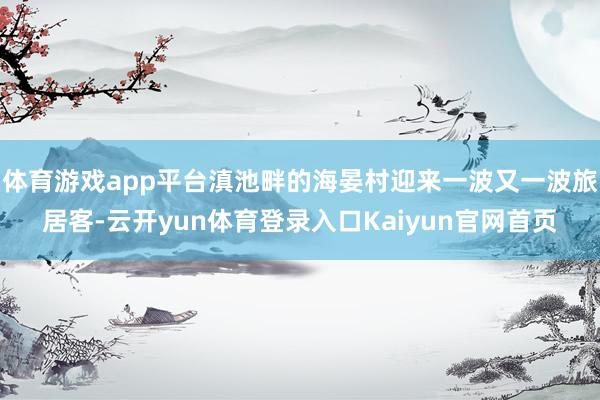 体育游戏app平台滇池畔的海晏村迎来一波又一波旅居客-云开yun体育登录入口Kaiyun官网首页