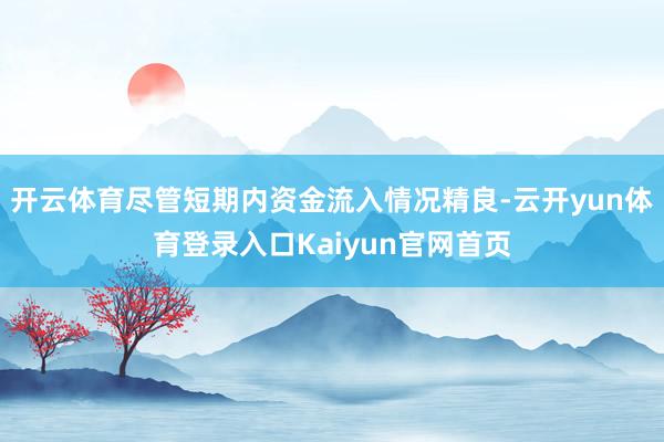 开云体育尽管短期内资金流入情况精良-云开yun体育登录入口Kaiyun官网首页