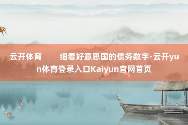 云开体育        细看好意思国的债务数字-云开yun体育登录入口Kaiyun官网首页