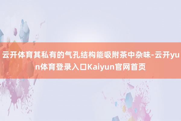 云开体育其私有的气孔结构能吸附茶中杂味-云开yun体育登录入口Kaiyun官网首页